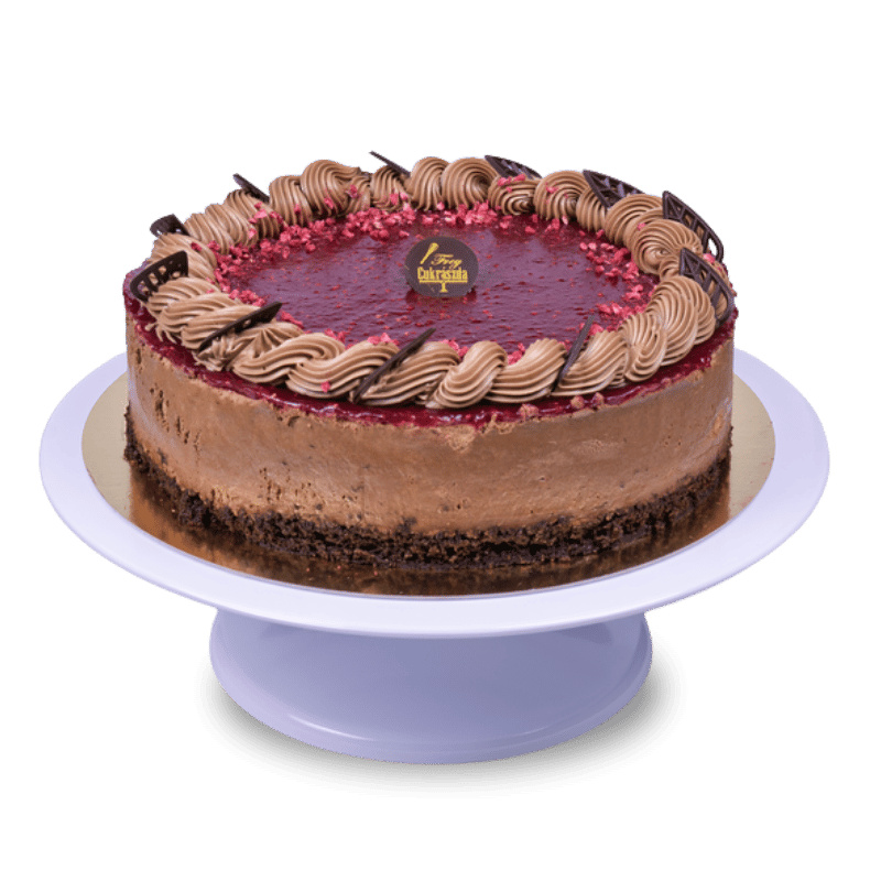 Málnás brownie torta