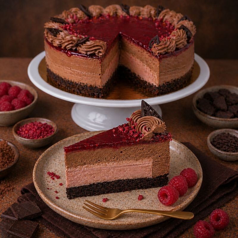 Málnás brownie torta - Image 3