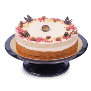Málnás mogyoró torta
