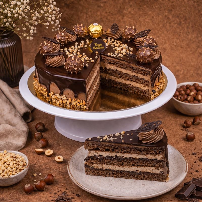 Mogyorós csokoládé torta - Image 3