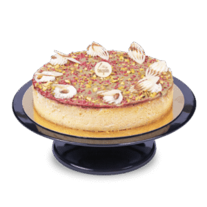 Pisztáciás-málnás sajttorta