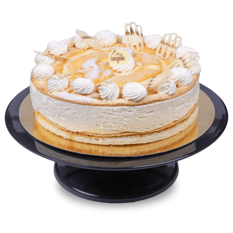 Vaníliás madártej torta
