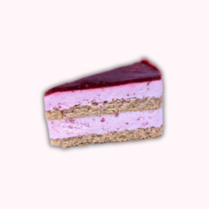 Málnás mascarpone tortaszelet (cukormentes)