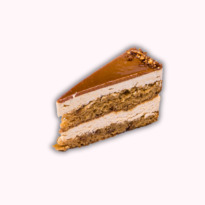 Sós karamell tortaszelet