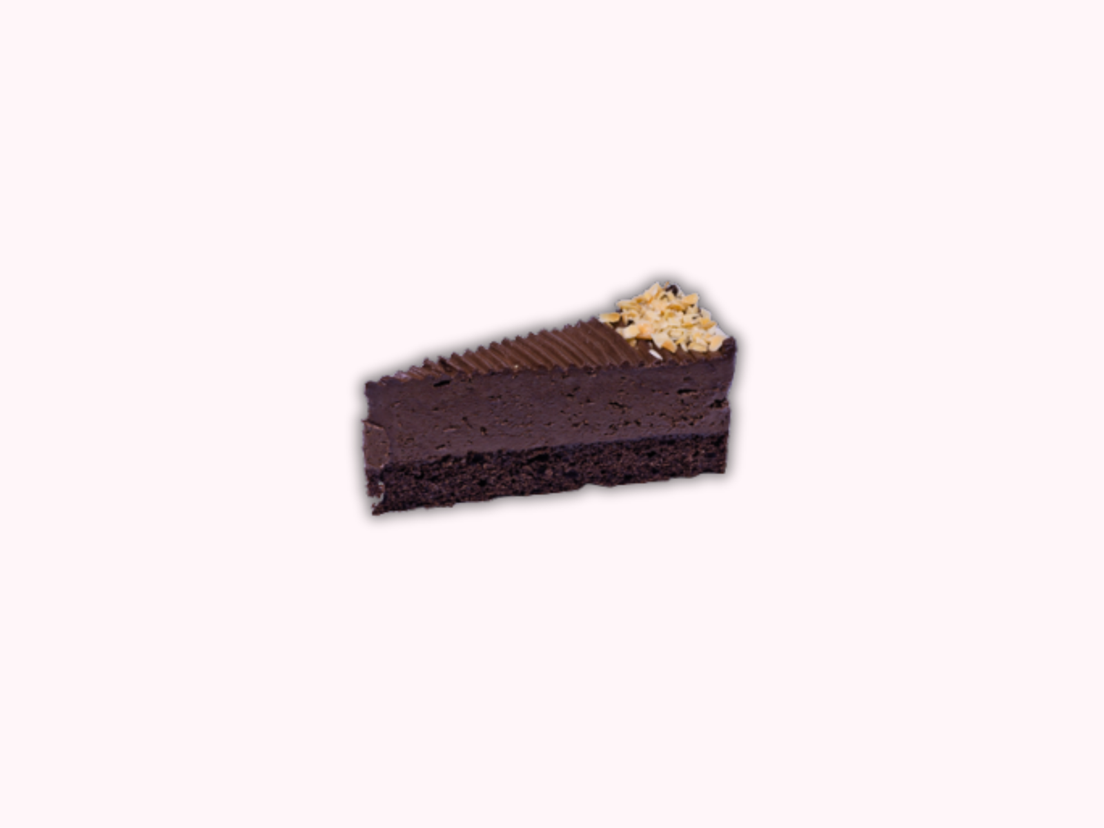 Mandulás csokoládé tortaszelet